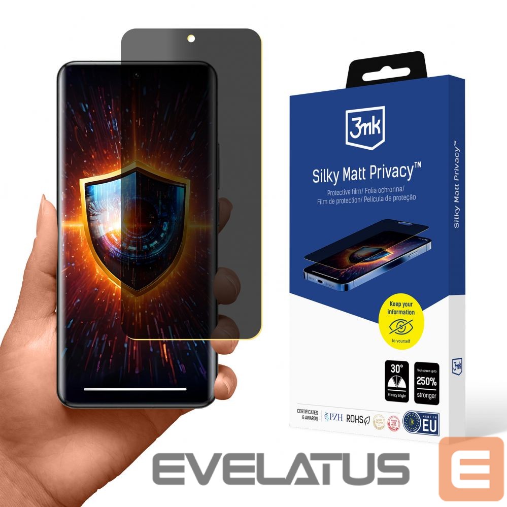 Cits mobilo telefonu aksesuārs 3MK Privacy film matte 3mk Silky Matt Privacy for Xiaomi 14 Pro