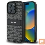 Cits mobilo telefonu aksesuārs DKNY  DKNY Texture Pattern Tonal Stripe iPhone 16 Pro Case - Black 