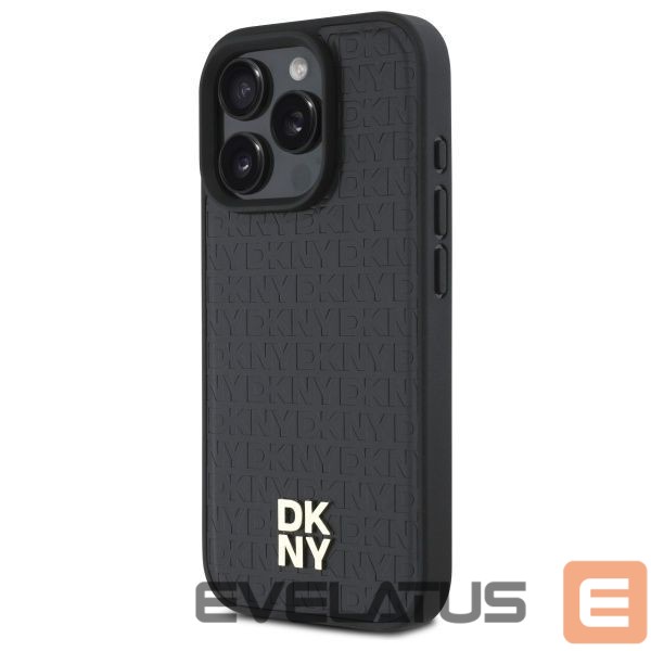 Cits mobilo telefonu aksesuārs DKNY DKNY DKHMP16XPSHRPSK iPhone 16 Pro Max 6.9" hardcase black/black Repeat Pattern Stack Logo MagSafe
