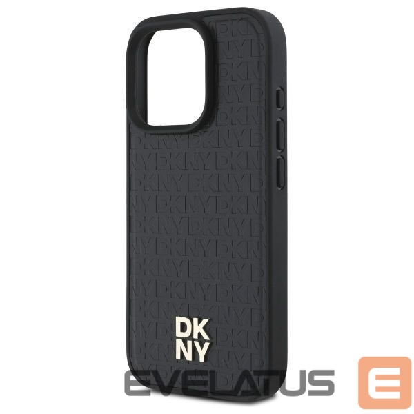 Cits mobilo telefonu aksesuārs DKNY DKNY DKHMP16XPSHRPSK iPhone 16 Pro Max 6.9" hardcase black/black Repeat Pattern Stack Logo MagSafe