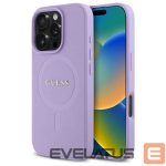 Cits mobilo telefonu aksesuārs Guess  Guess Saffiano MagSafe case for iPhone 16 Pro - purple 