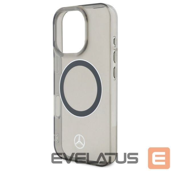 Cits mobilo telefonu aksesuārs Mercedes-Benz Mercedes Silver Ring MagSafe iPhone 16 Pro Case - Black