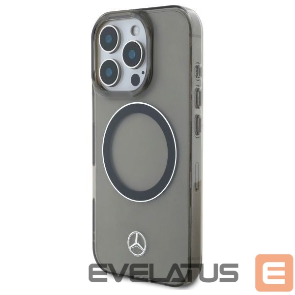 Cits mobilo telefonu aksesuārs Mercedes-Benz Mercedes Silver Ring MagSafe iPhone 16 Pro Case - Black
