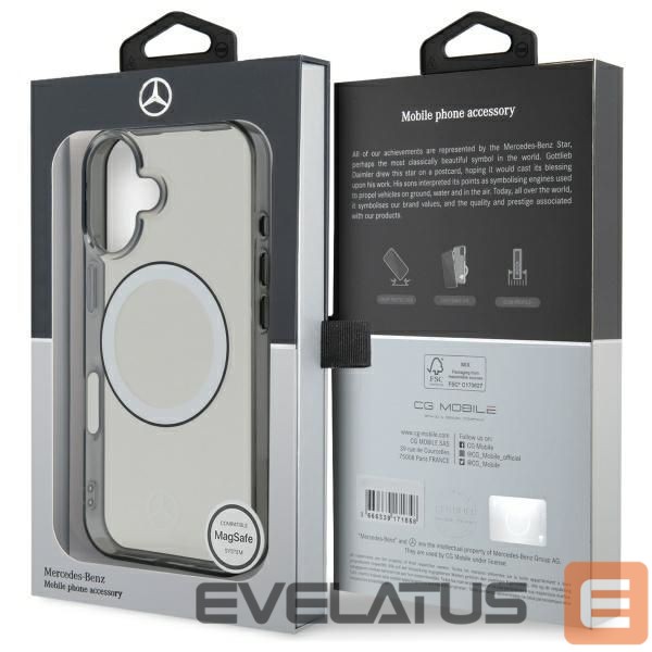 Cits mobilo telefonu aksesuārs Mercedes-Benz Mercedes Printed Logo MagSafe iPhone 16 Case - Clear