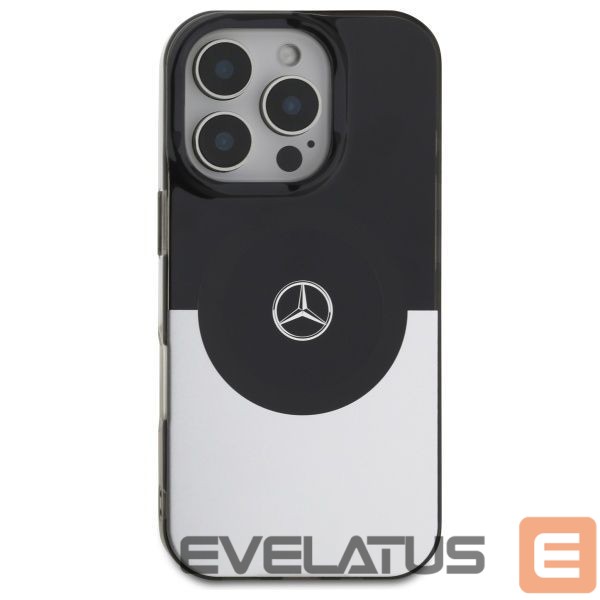 Cits mobilo telefonu aksesuārs Mercedes-Benz Mercedes Double Layer BiColor MagSafe case for iPhone 16 Pro Max - silver
