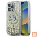 Cits mobilo telefonu aksesuārs Hello Kitty  Hello Kitty Liquid Glitter Fever MagSafe iPhone 16 Pro Case - Gold 