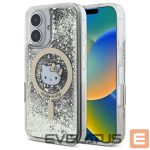 Cits mobilo telefonu aksesuārs Hello Kitty  Hello Kitty Liquid Glitter Fever MagSafe iPhone 16 Case - Gold 