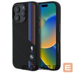 Cits mobilo telefonu aksesuārs BMW  BMW BMHMP16L23SCUK iPhone 16 Pro 6.3" black/black hardcase Silicone Cut Tricolor Lines MagSafe 