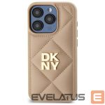 Cits mobilo telefonu aksesuārs DKNY  DKNY Quilted Stack Logo iPhone 14 Pro Case - Beige 