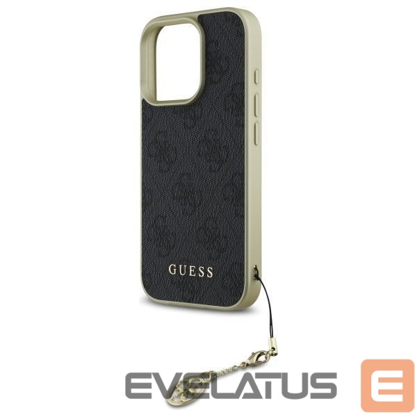 Cits mobilo telefonu aksesuārs Guess Guess 4G Charms Collection case for iPhone 16 Pro Max - black