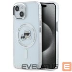 Cits mobilo telefonu aksesuārs Karl Lagerfeld  Karl Lagerfeld KLHMP14SHLSKCH iPhone 14 6.1" white/white hardcase IML Metal Karl&Choupette Head MagSafe 
