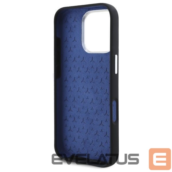 Cits mobilo telefonu aksesuārs Mercedes-Benz Mercedes Silicone Tonal Logo MagSafe iPhone 16 Pro Case - Black