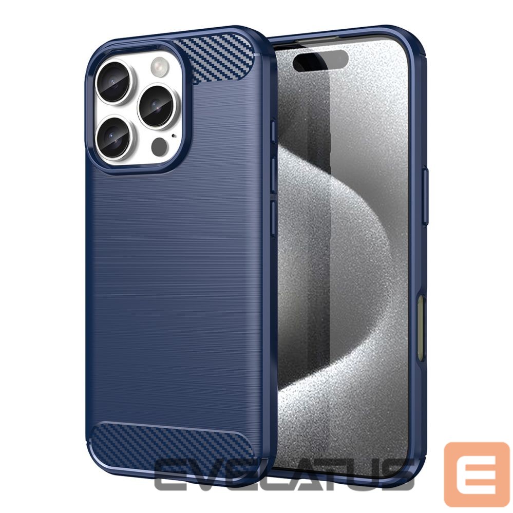 Aizmugurējais vāciņš Hurtel Carbon Case for iPhone 16 Pro - Blue