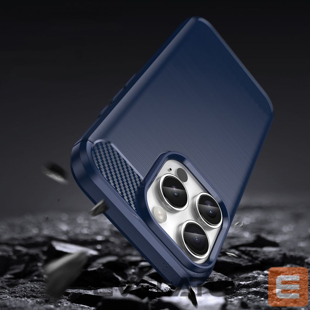 Aizmugurējais vāciņš Hurtel Carbon Case for iPhone 16 Pro - Blue