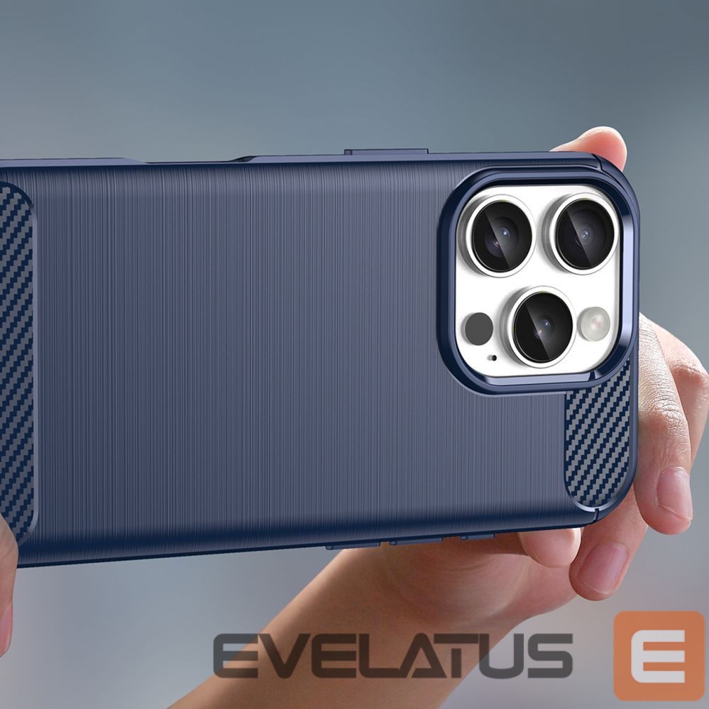 Aizmugurējais vāciņš Hurtel Carbon Case for iPhone 16 Pro - Blue