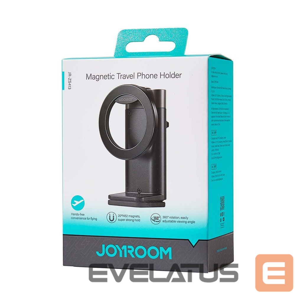 Auto turētājs Joyroom Joyroom JR-ZS413 magnetic travel stand for 4.7-7.0" phone - black