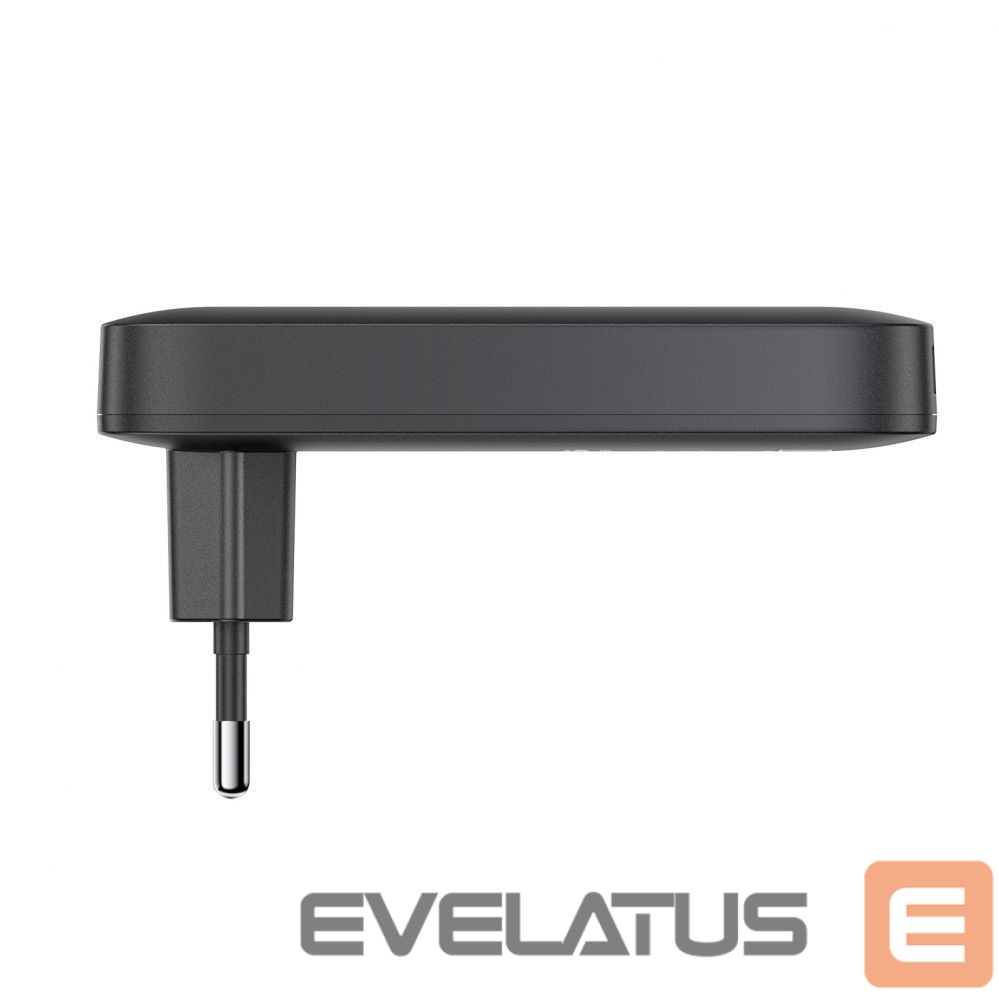 Adapteris Acefast Acefast A100 65W GaN 2 USB-C+ USB-A Charger Ultra Slim - Black