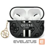 Cits mobilo telefonu aksesuārs Guess  Guess GUA2P4RPSK AirPods 1/2 cover black/black 4G Printed Stripes Charm 