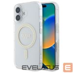 Cits mobilo telefonu aksesuārs Guess  Guess GUHMP16MHFGERET iPhone 16 Plus 6.7" transparent hardcase IML Glitter Circle MagSafe