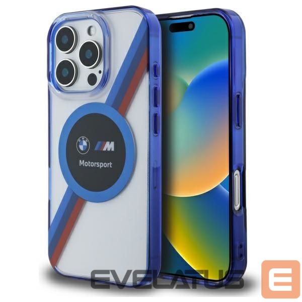 Cits mobilo telefonu aksesuārs BMW BMW BMHMP16X23HTPUT iPhone 16 Pro Max 6.9" transparent hardcase Motosport IML Circle MagSafe