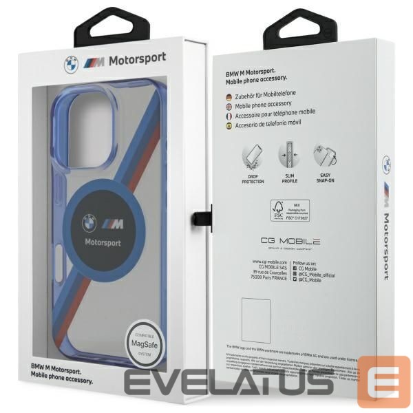Cits mobilo telefonu aksesuārs BMW BMW BMHMP16X23HTPUT iPhone 16 Pro Max 6.9" transparent hardcase Motosport IML Circle MagSafe