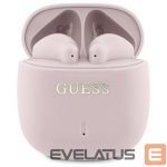 Cits mobilo telefonu aksesuārs Guess  Guess Bluetooth headphones GUTWSJ14ESGP TWS + docking station pink/pink Printed Classic Logo