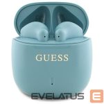 Cits mobilo telefonu aksesuārs Guess  Guess Bluetooth headphones GUTWSJ14ESGQ TWS + docking station turquoise/turquoise Printed Classic Logo