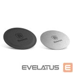 Auto turētājs Baseus  Baseus Magnet Iron Suit self-adhesive plates for magnetic holders - silver and black (2 pcs.)