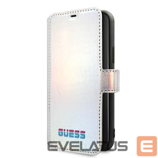 Aizmugurējais vāciņš Guess Guess GUFLBKN58BLD iPhone 11 Pro silver/silver book Iridescent