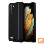 Aizmugurējais vāciņš BMW  BMW Silicone Stripes M Collection Case for Samsung Galaxy S21+ - Black 