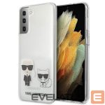 Aizmugurējais vāciņš Karl Lagerfeld  Karl Lagerfeld Karl&Choupette Case for Samsung Galaxy S21+ - Transparent 