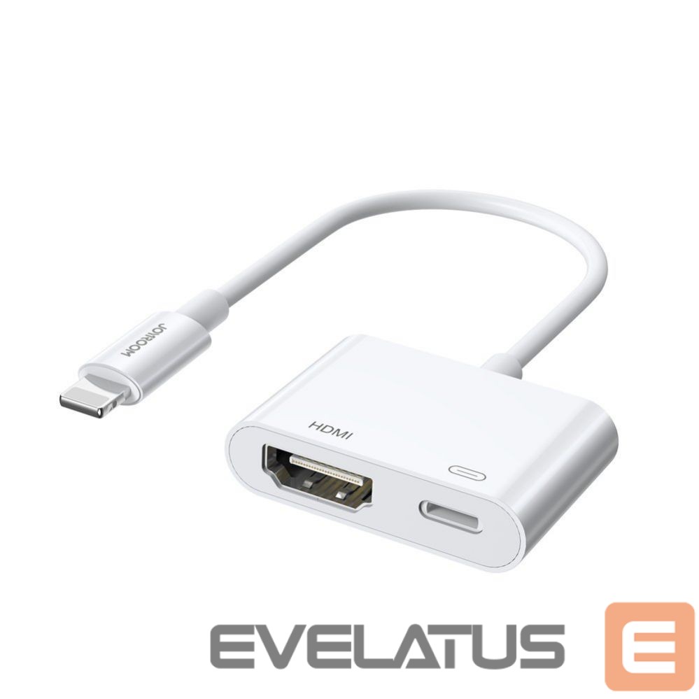 Kabelis Joyroom Joyroom S-H141 Lightning (male) - HDMI FullHD 1080p 60Hz (female) / Lightning (female) adapter - white