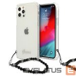 Aizmugurējais vāciņš Guess  Guess GUHCP12LKPSBK iPhone 12 Pro Max 6.7" Transparent hardcase Black Pearl 