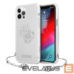 Aizmugurējais vāciņš Guess  Guess GUHCP12LKS4GSI iPhone 12 Pro Max 6.7" Transparent hardcase 4G Silver Charms Collection 