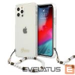 Aizmugurējais vāciņš Guess  Guess GUHCP12MKPSWH iPhone 12/12 Pro 6.1" Transparent Hardcase White Pearl 