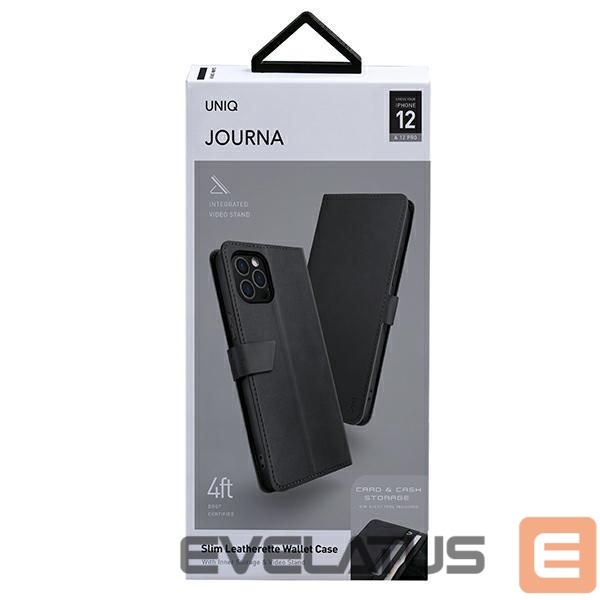 Aizmugurējais vāciņš UNIQ Uniq Journa case for iPhone 12 / iPhone 12 Pro - gray