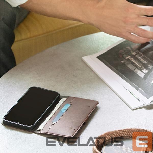 Aizmugurējais vāciņš UNIQ Uniq Journa case for iPhone 12 / iPhone 12 Pro - gray