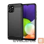 Aizmugurējais vāciņš Hurtel  Carbon Case Flexible Cover Case for Samsung A03S EU (166.5) black 