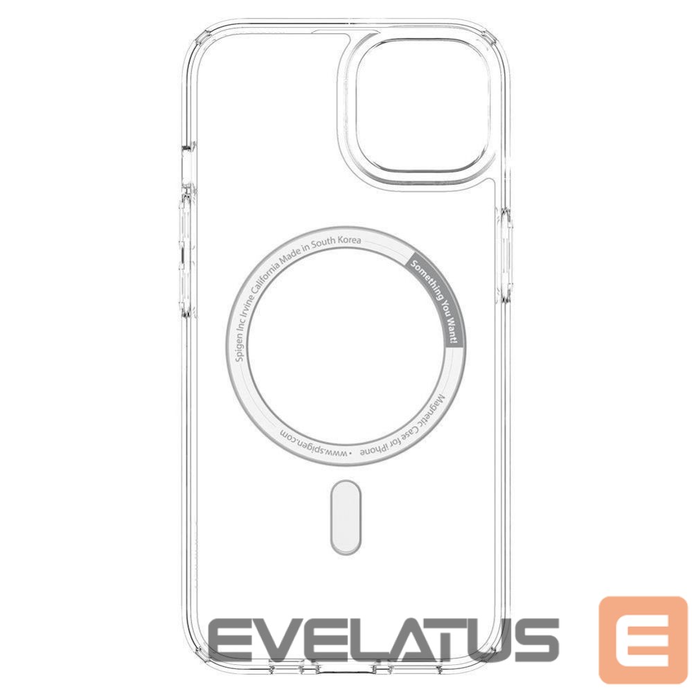 Aizmugurējais vāciņš Spigen Transparent || White