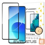 Aizsargstikls Wozinsky  Wozinsky Tempered Glass Full Glue Super Tough Screen Protector Full Coveraged with Frame Case Friendly for Oppo Reno6 4G black 