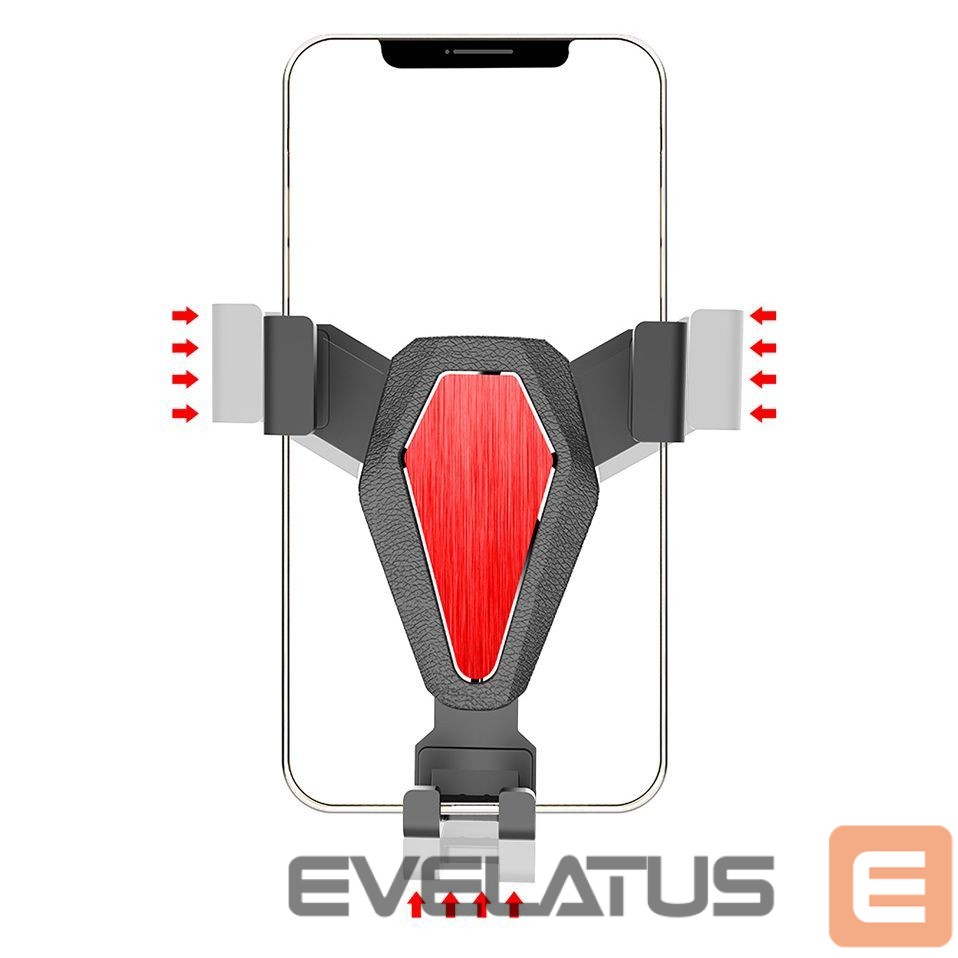 Auto turētājs Hurtel Gravity smartphone car holder, silver (YC07)