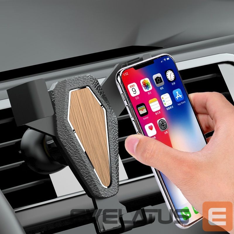 Auto turētājs Hurtel Gravity smartphone car holder, silver (YC07)