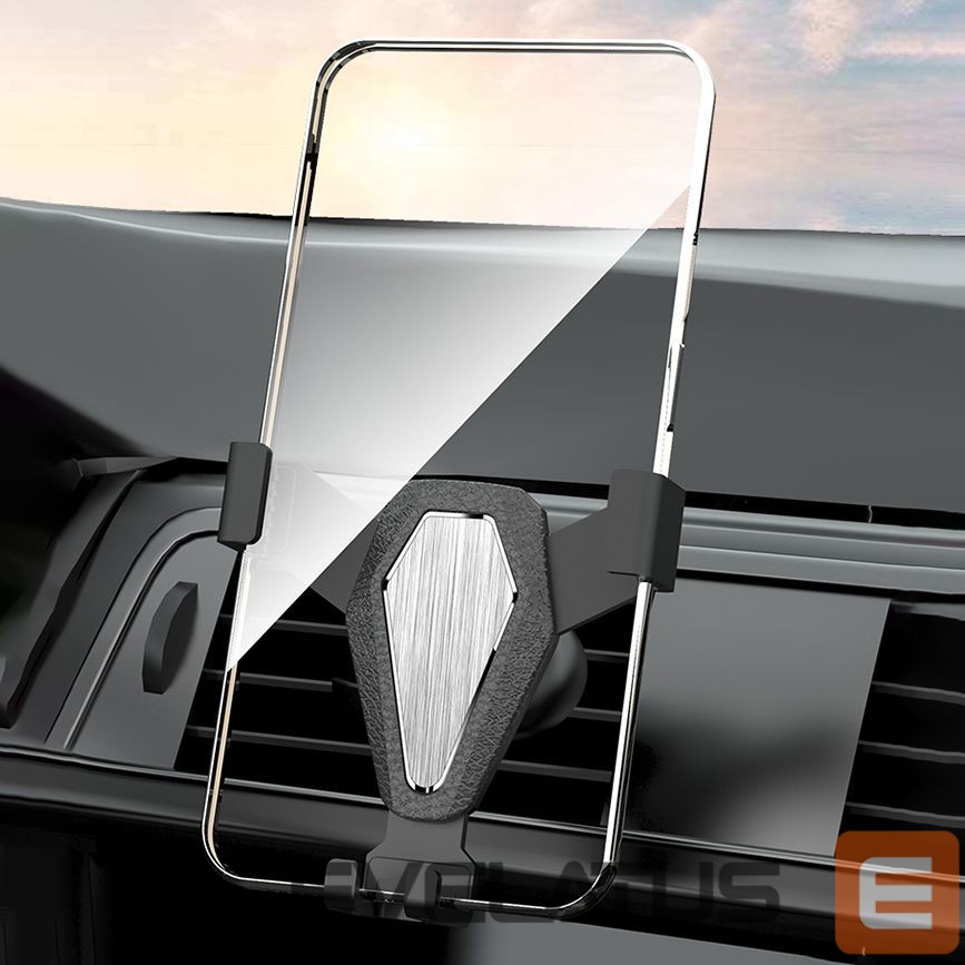 Auto turētājs Hurtel Gravity smartphone car holder, silver (YC07)