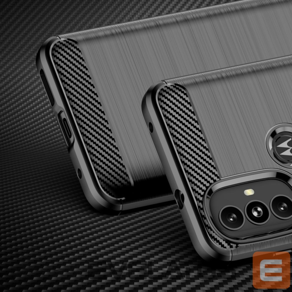Aizmugurējais vāciņš Hurtel Carbon Case Flexible case cover Motorola Moto G Power 2022 black