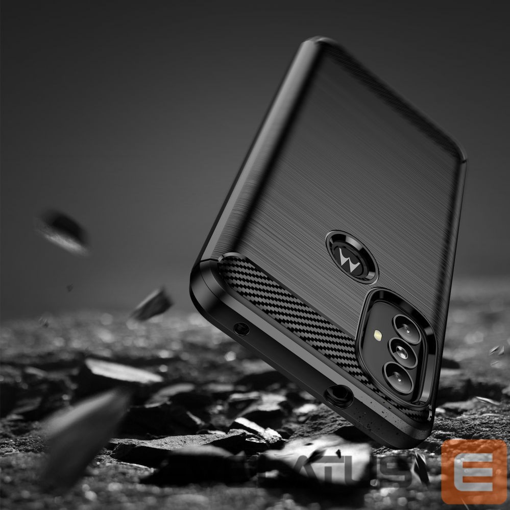 Aizmugurējais vāciņš Hurtel Carbon Case Flexible case cover Motorola Moto G Power 2022 black