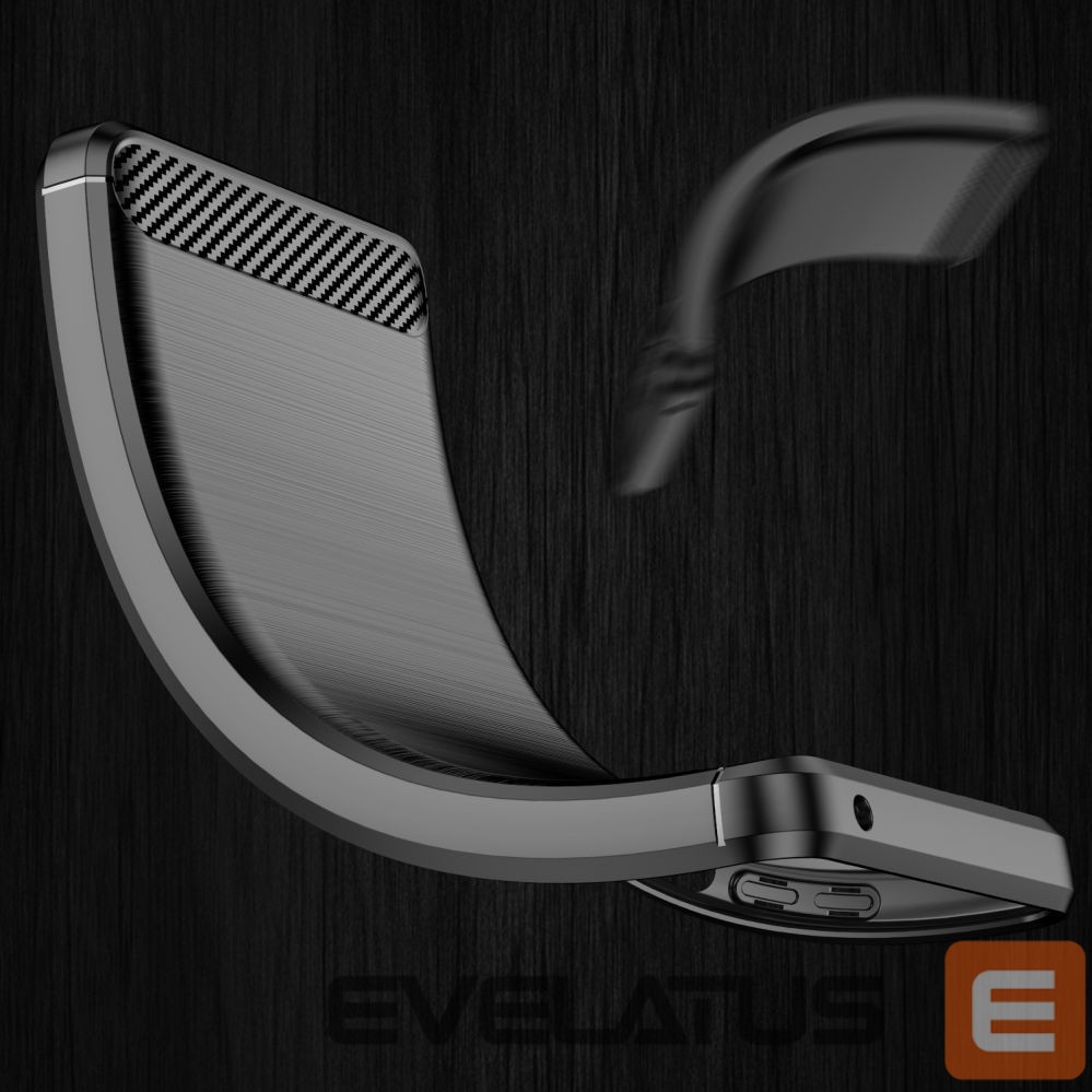 Aizmugurējais vāciņš Hurtel Carbon Case Flexible case cover Motorola Moto G Power 2022 black