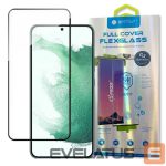 Aizsargstikls Bestsuit - Bestsuit 3D Edge Nano Flexi Glass Glass Film Full Screen Tempered Glass With Frame For Samsung Galaxy S22 + (S22 Plus) Transparent 