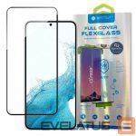 Aizsargstikls Bestsuit  Bestsuit 3D Edge Nano Flexi Glass Glass Film Full Screen Tempered Glass With Frame For Samsung Galaxy S22 Transparent 