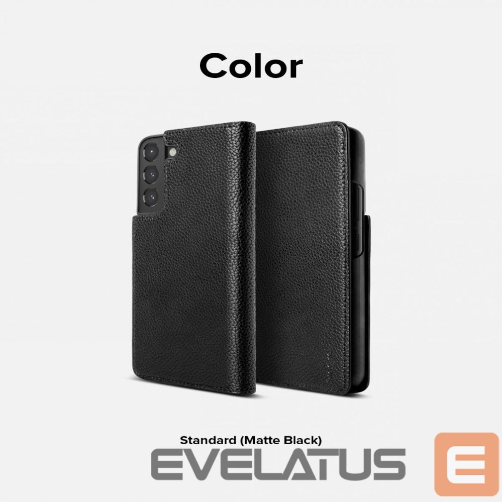 Aizmugurējais vāciņš Ringke Ringke Folio Signature Flip Leather Case for Samsung Galaxy S22 + (S22 Plus) Black (FSS118R262)