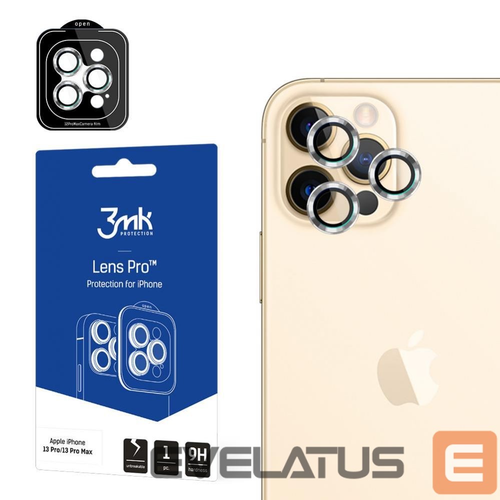 Aizsargstikls 3MK 3MK Lens Protection Pro iPhone 12 Pro Max Camera lens protection with mounting frame 1 pc.